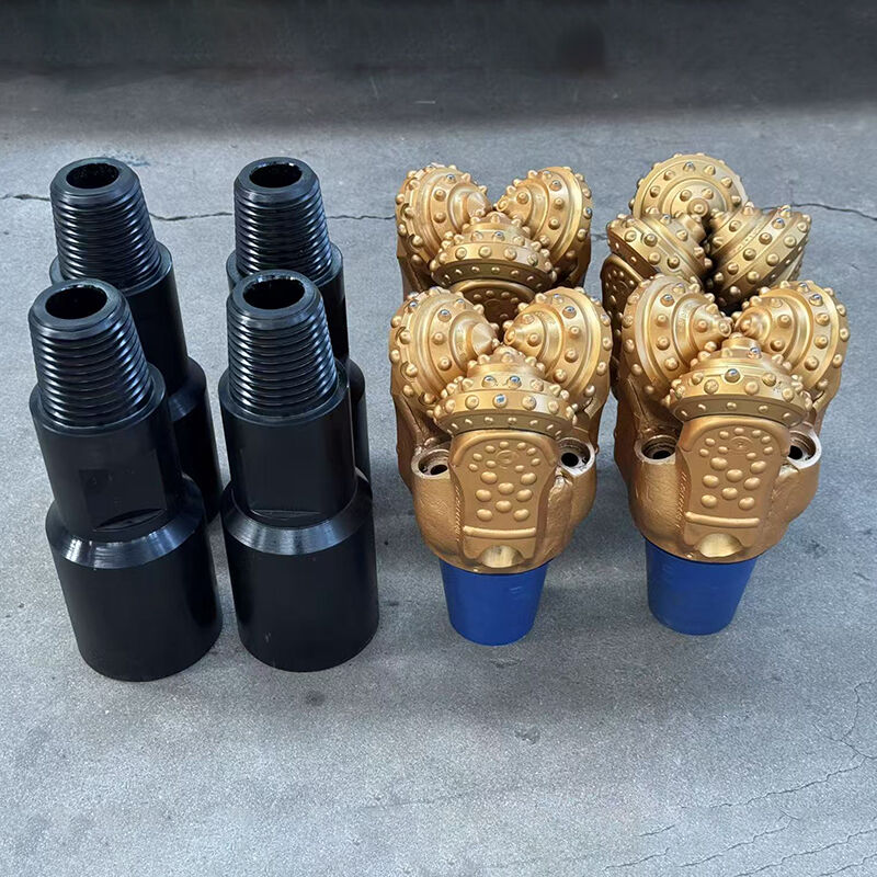 ड्रिल बिट फ्लैट टॉप पीडीसी क्षैतिज कुएं का पता लगाने के लिए 8 1/2 इंच ((215.9 मिमी) पीडीसी बिट 3 ब्लेड के साथ फोर्ज्ड ड्रिलिंग टूल